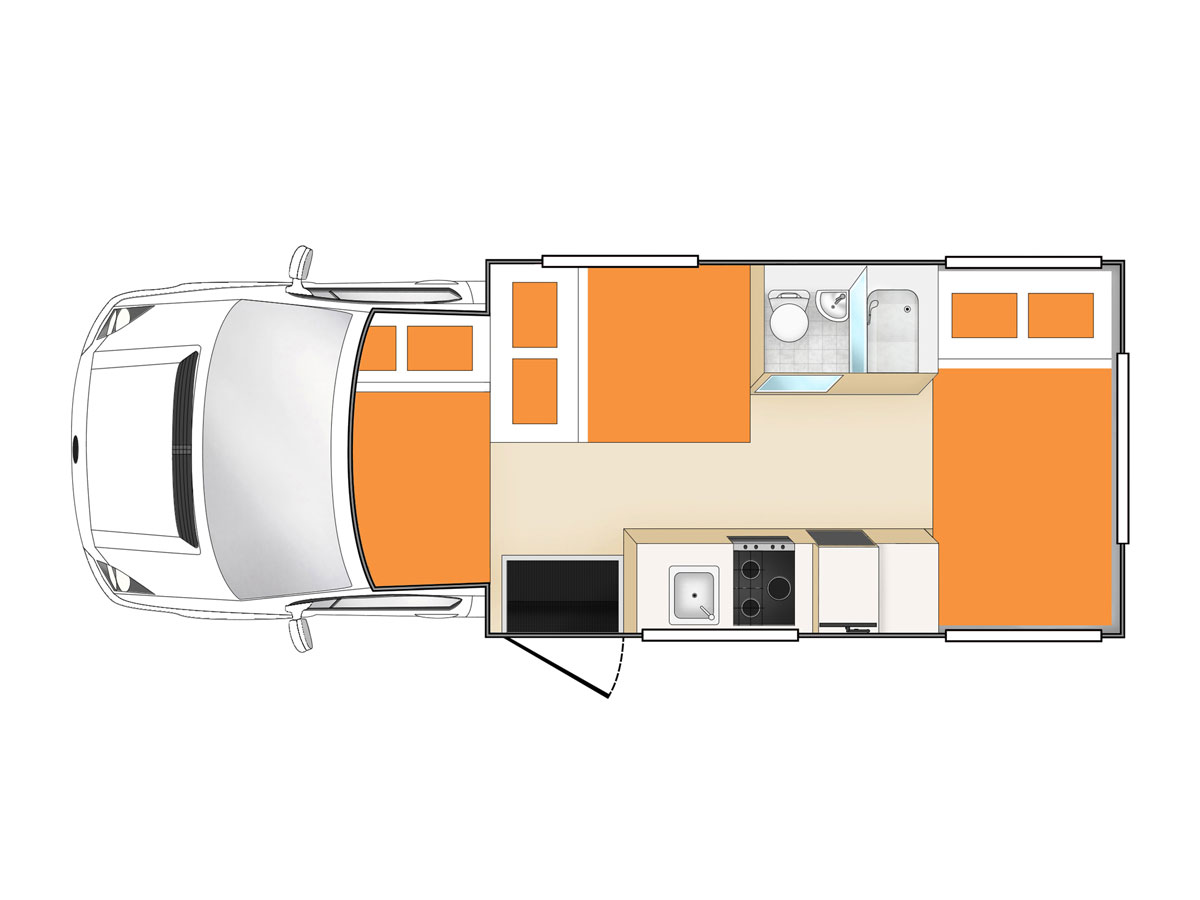 Euro Deluxe - floorplan view