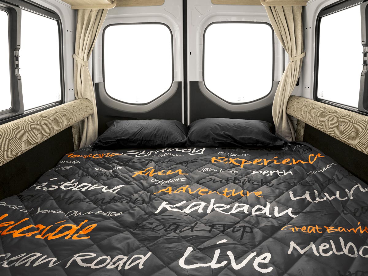 2ST Motorhome -  bedroom front view