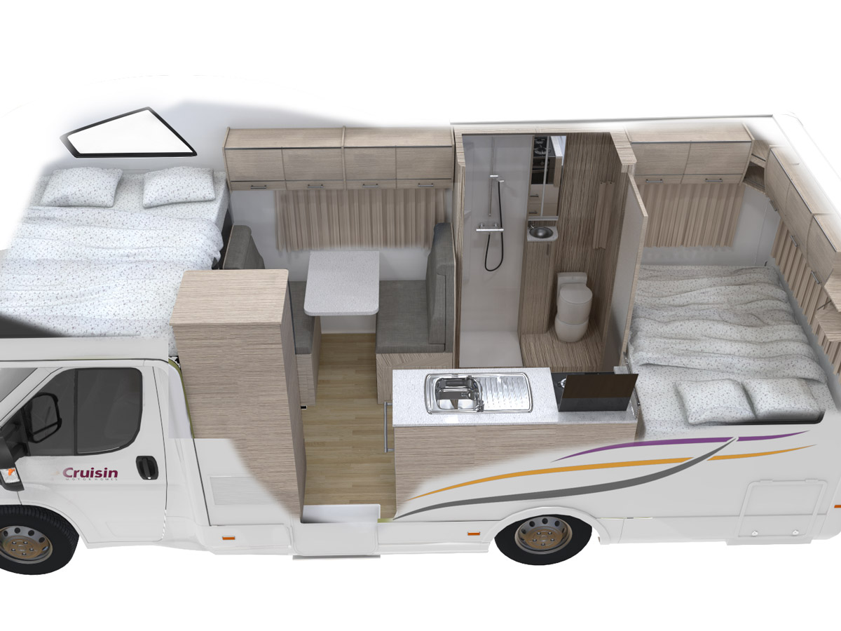 CT 4 Berth Adventurer -  insite view from above