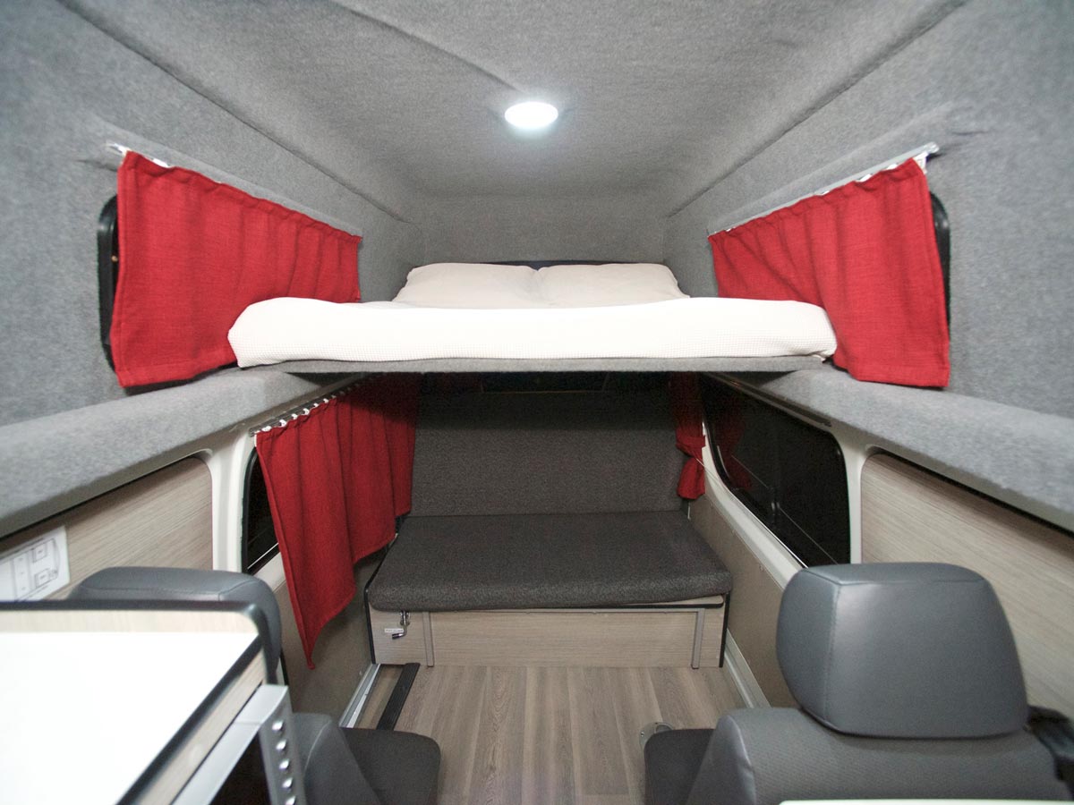 CT 4 Berth Hitop - Bed room upside view 2