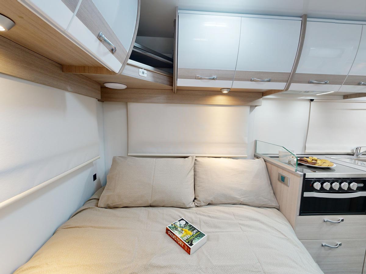 CT 6 Berth Deluxe - bedroom front view
