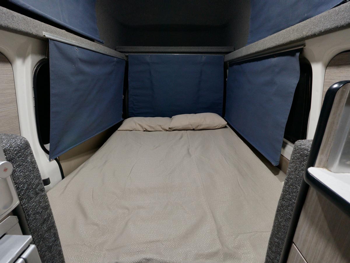 GC 2 Berth Hi Top - Bed view