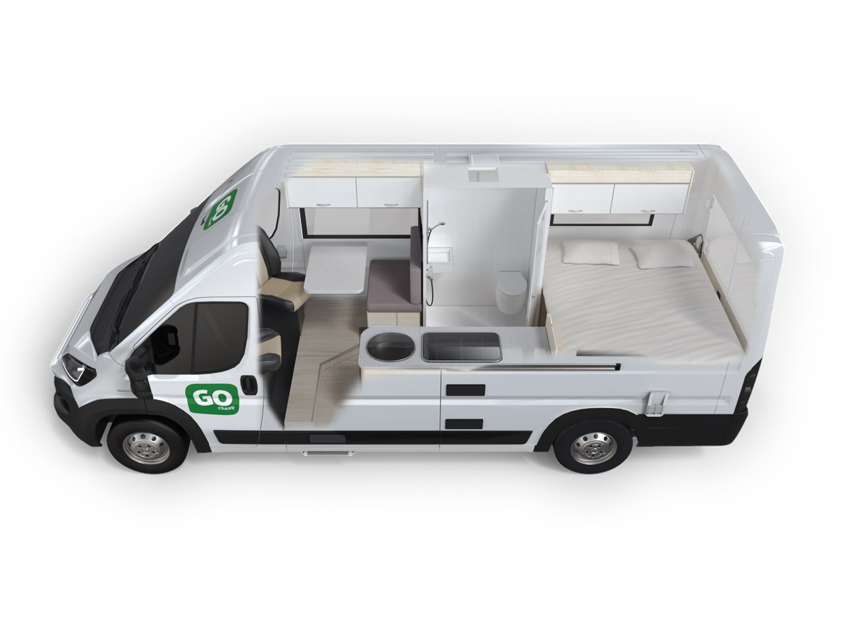 GC 2 Berth Tamar -  Floorplan view