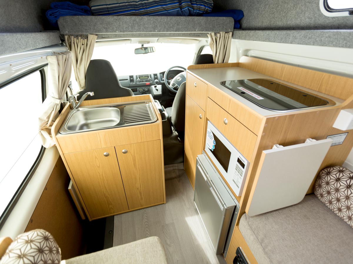 Hippie Hitop Camper - Kitchen view