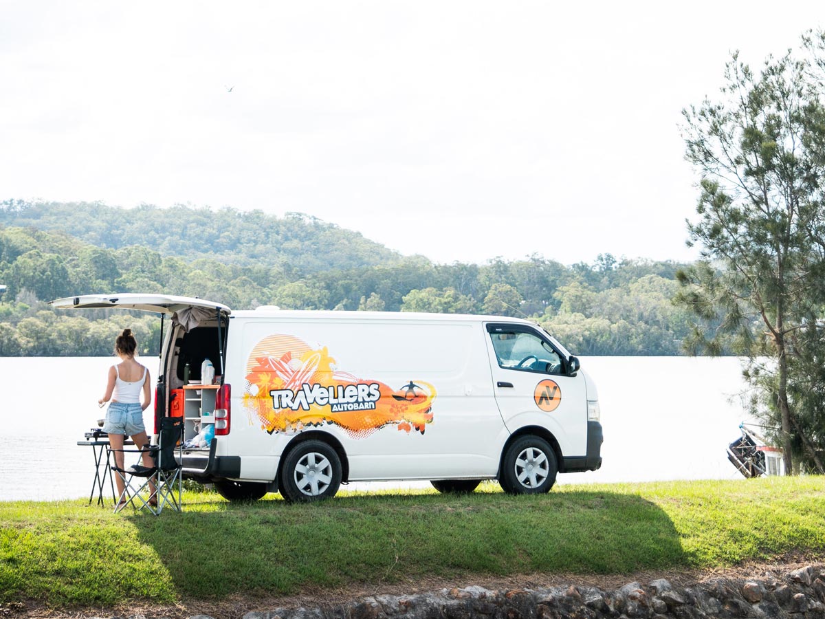 TAB Chubby Camper lake view