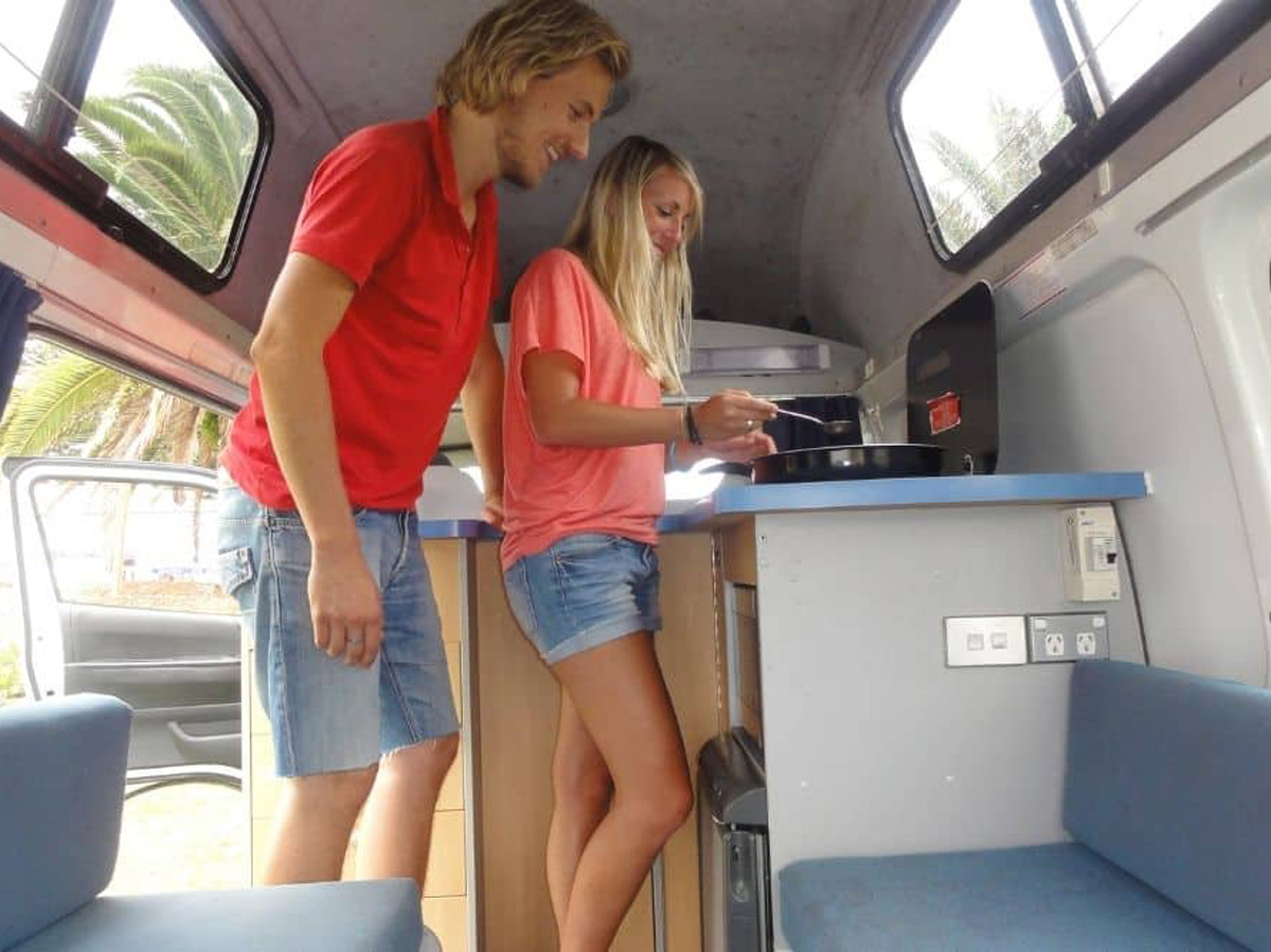 TAB Hitop Campervan - Kitchen view