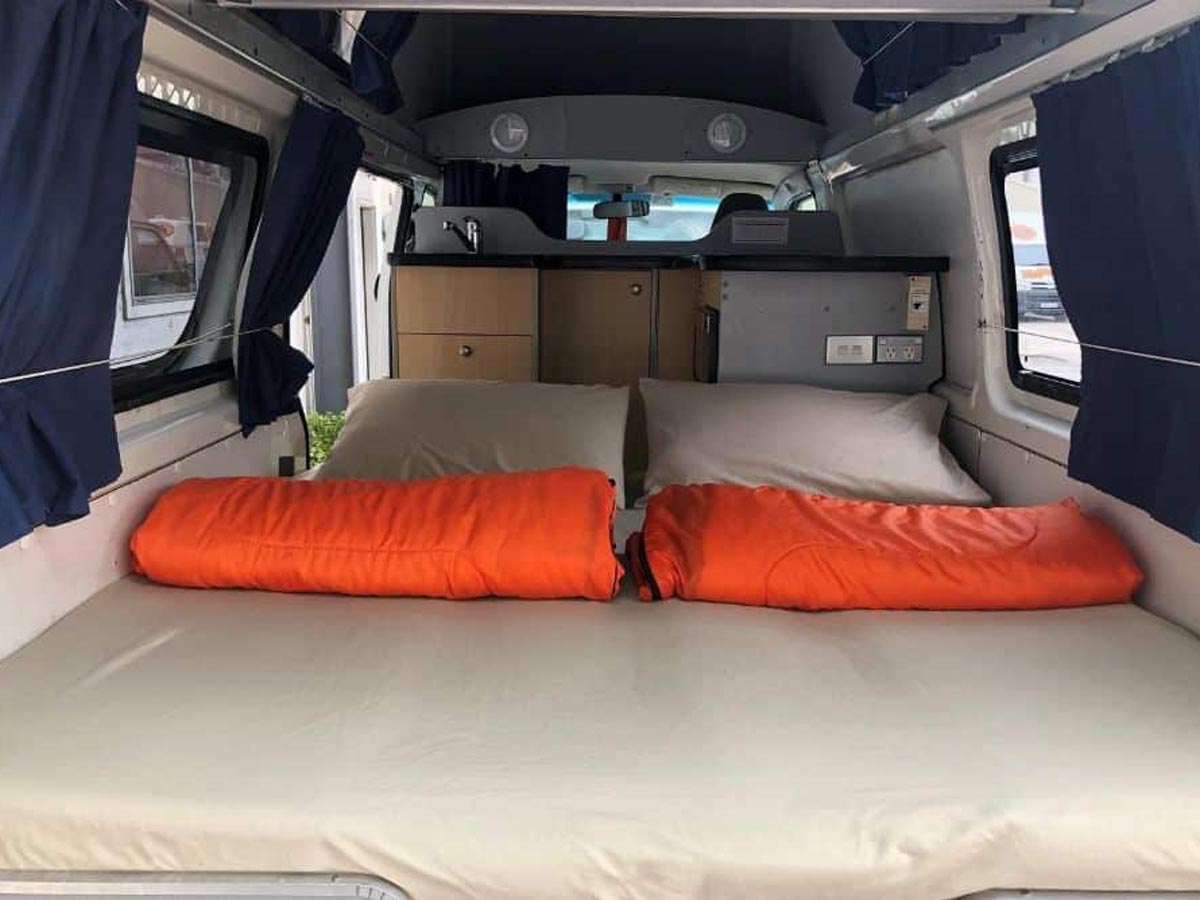 TAB Hitop Campervan - Bedroom View