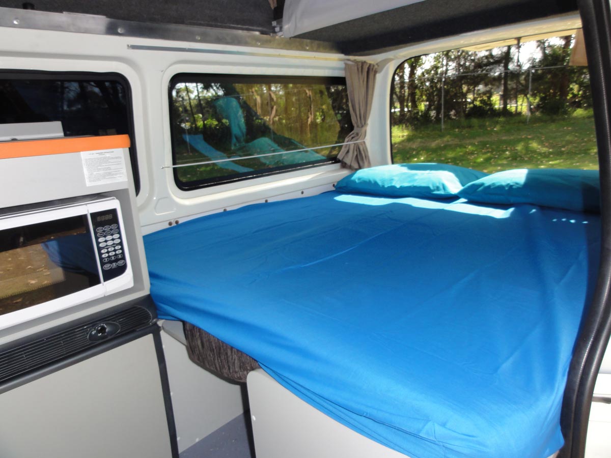 TAB Kuga Campervan - Bed view