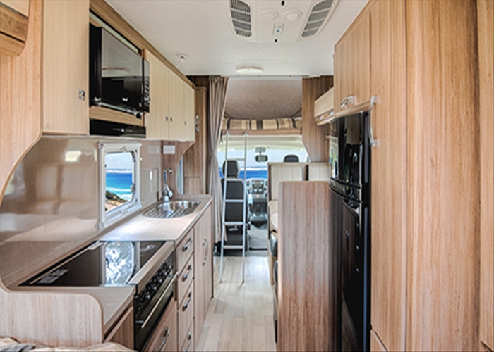 LJ Journey Motorhome - kitchen view