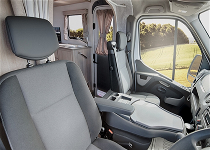 LJ Voyager Motorhome - Driving view