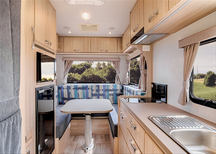LJ Voyager Motorhome - Kitchen view 2