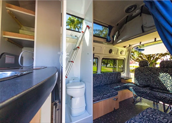 Paradise with Shower & Toilet - living area view