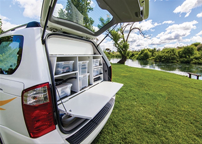 AR 2 Berth Camper Wagon - Backside view